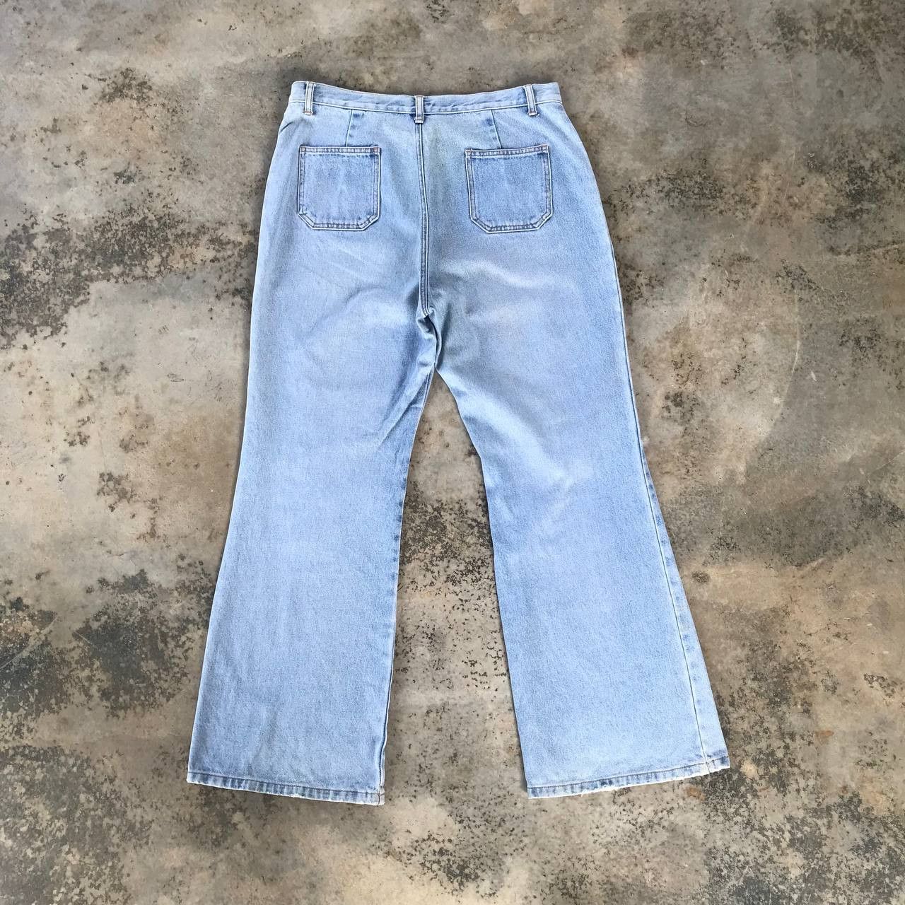 Japanese Brand W34x30 FLARED JAPAN JOUER AUX ECHECS BUSH JEAN LIGHTWASH Size US 34 / EU 50 - 6 Thumbnail