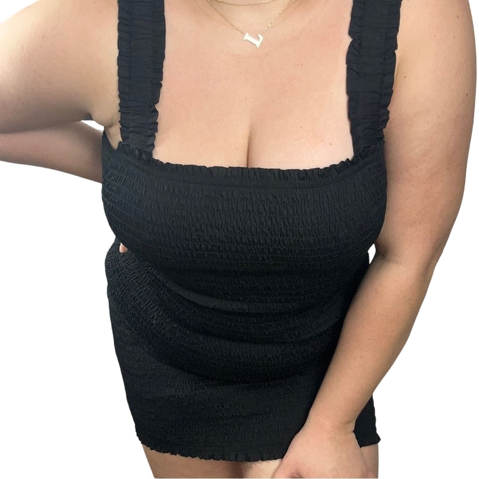 Forever 21 NEW Forever21 Gauze Bodycon Mini Little Black Dress 0X 14/16 Size XL / US 12-14 / IT 48-50 - 2 Thumbnail