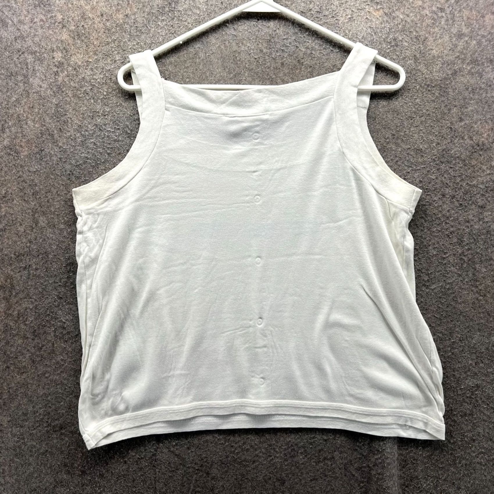 Prince Prince Tank Top Womens Large White 90s Tennis Performance Tank Top Sports Shirt (VINTAGE not) Size L / US 10 / IT 46 - 2 Thumbnail
