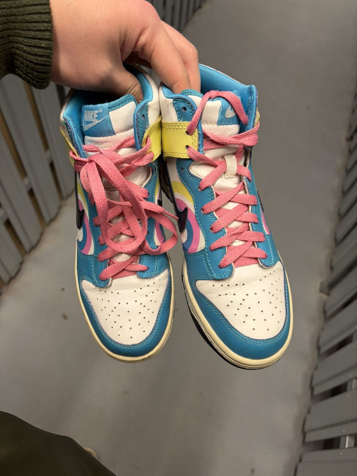 Nike Nike Dunk High GS Ripples Vintage Retro Y2K 2009 Rare Skate Size US 5.5 / EU 38 - 4 Thumbnail