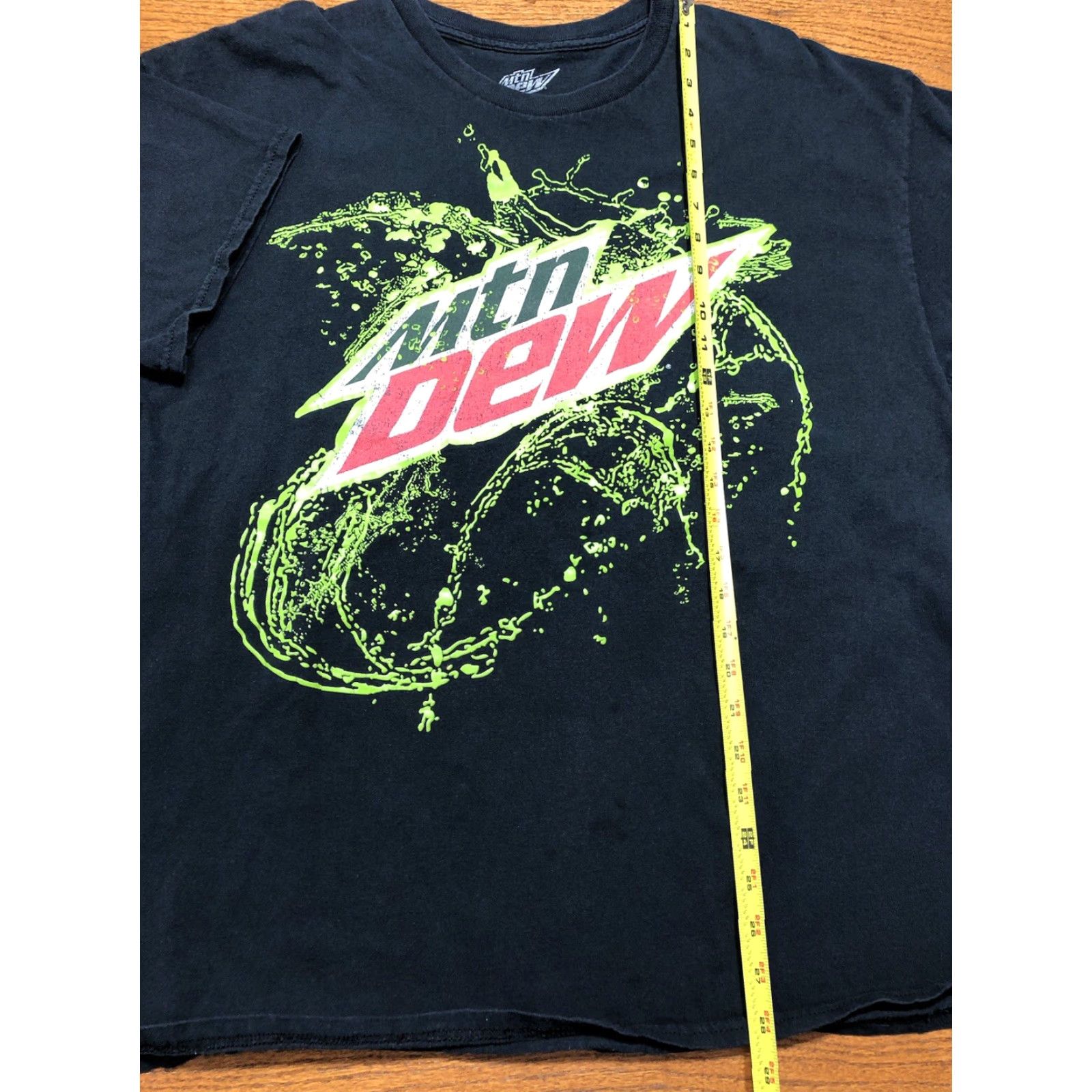 Vintage Mountain Dew T Shirt Mens XL Black Textured Graphic 2014 Retro USA 90s Shirt Mens XLT-2020ref Size US XL / EU 56 / 4 - 7 Thumbnail