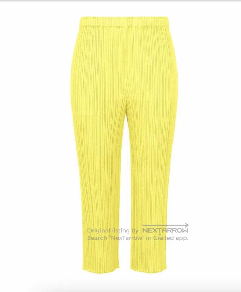 Issey Miyake Issey Miyake Yellow Pants Size 25" / US 0 / IT 36 - 1 Thumbnail