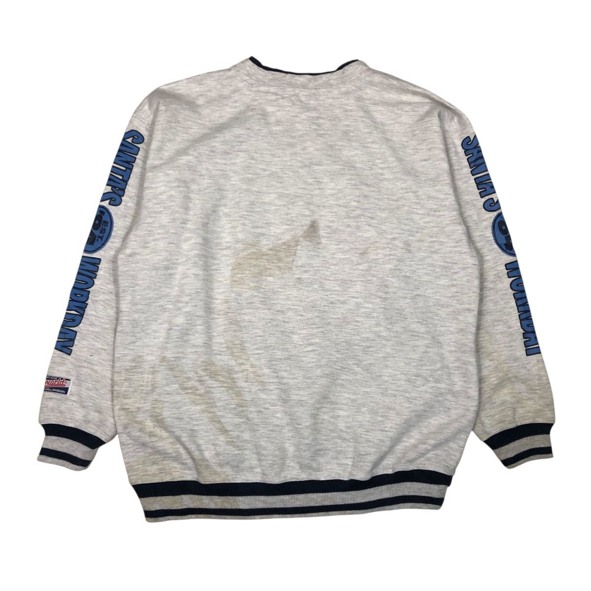 Japanese Brand 📌Vintage Sweatshirt Crewneck Santaworld Big Logo Cartoon Size US L / EU 52-54 / 3 - 2 Thumbnail