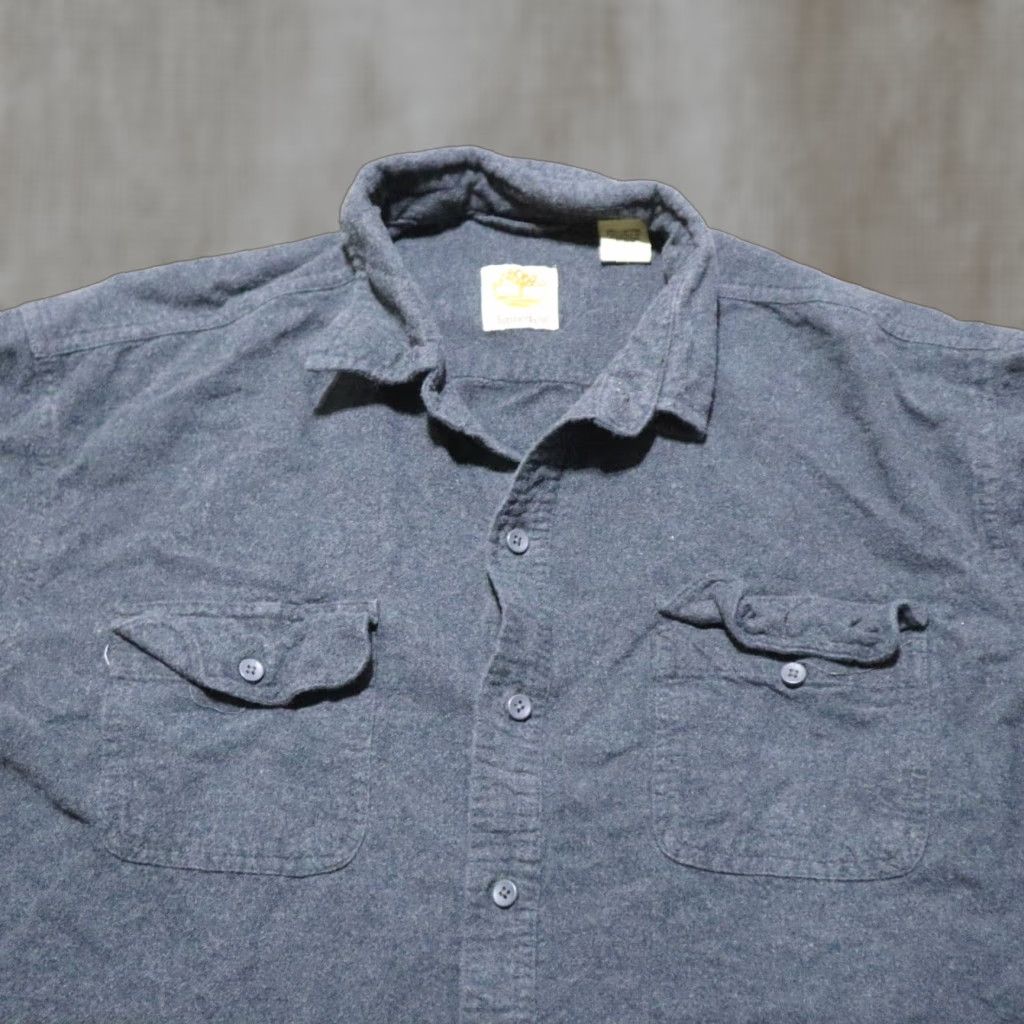 Timberland Timberland Shirt Vintage Button-Up Mens L Black Cotton L Weathergear Casual Western 90s Theme Mens Size US L / EU 52-54 / 3 - 1 Thumbnail