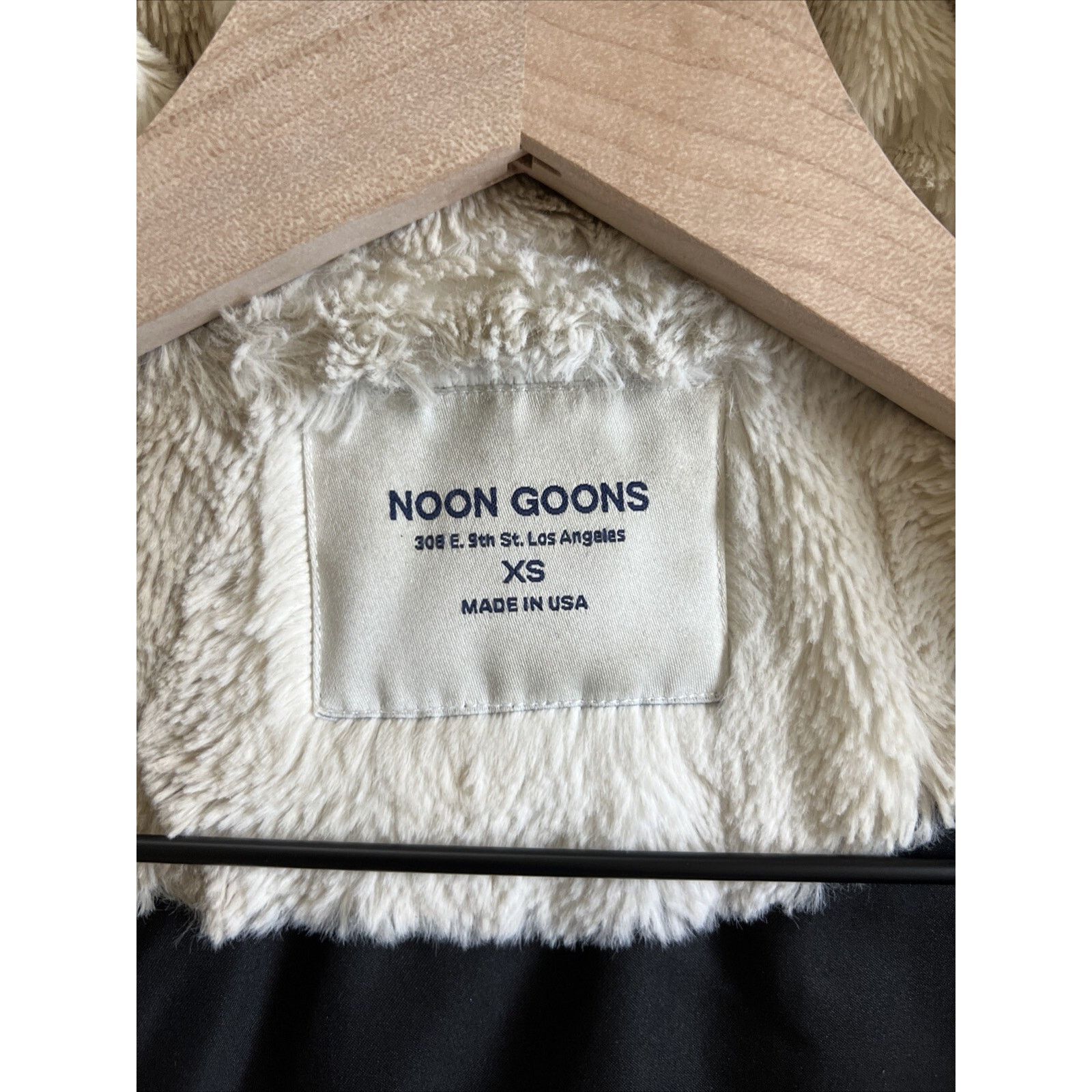 Noon Goons NOON GOONS FUR HOODED JACKET IN NEUTRALS Size XS Unisex Size XS / US 0-2 / IT 36-38 - 10 Thumbnail