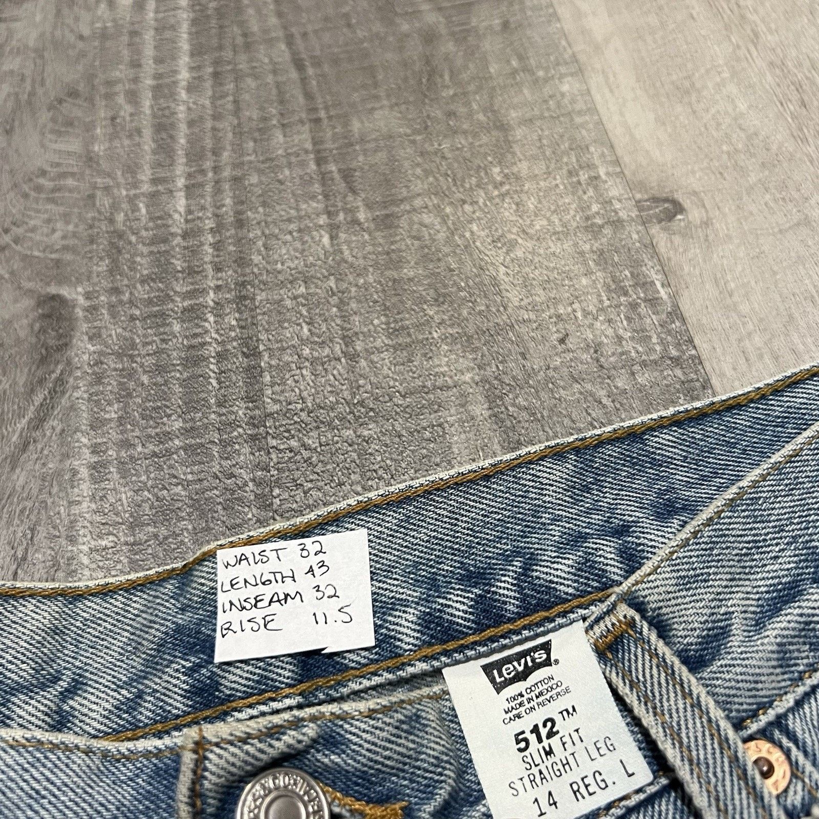Levi's VTG Levis 512 Womens Faded Jeans 90s Denim Size 32x32 Size 36" / US 14 / IT 50 - 5 Thumbnail