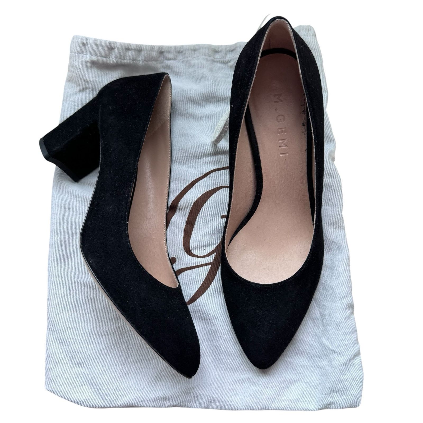 M.Gemi M. GEMI The Lustro Black Suede Pumps Size 36/ US 6 Size US 6 / IT 36 - 10 Thumbnail