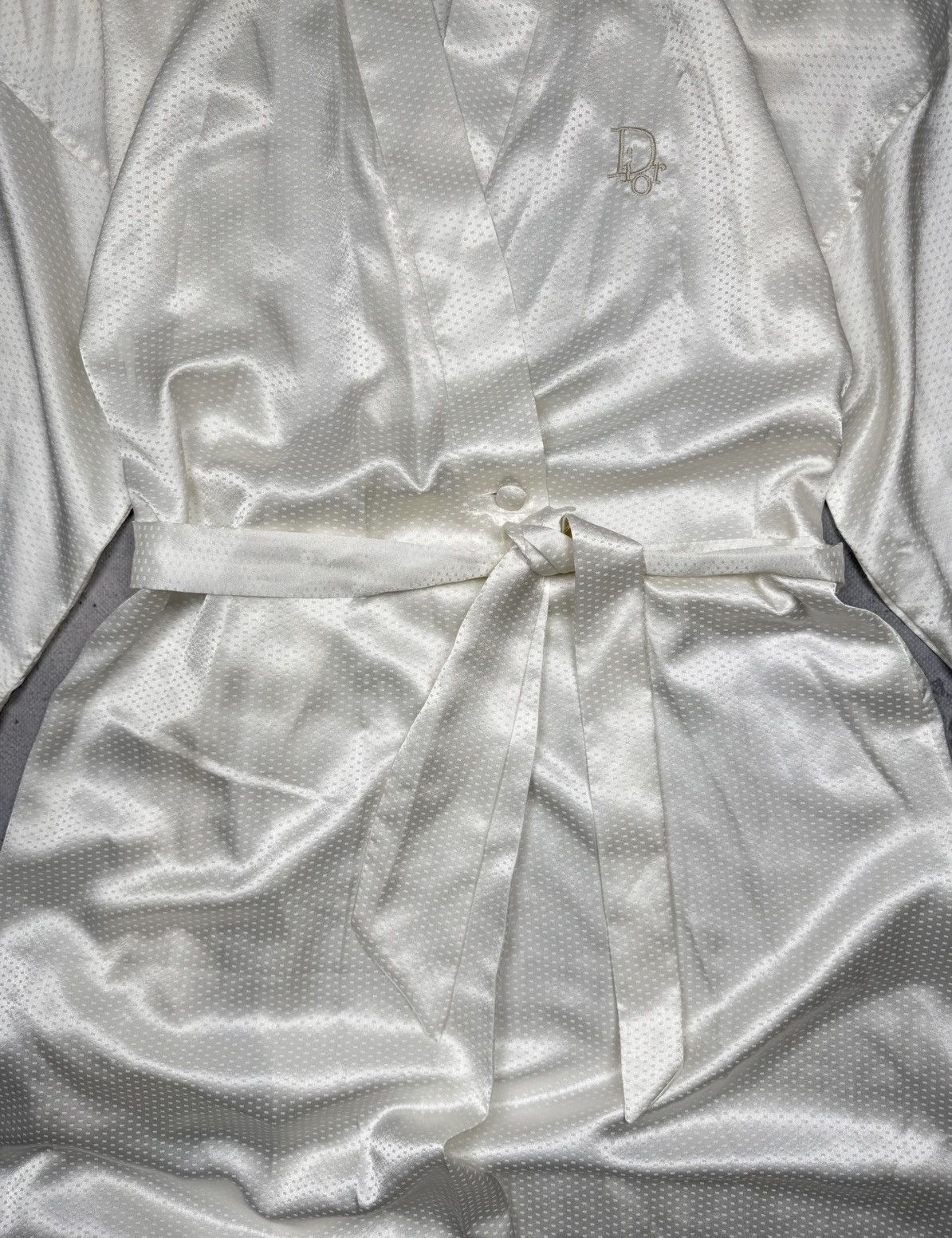 Dior Vintage Christian Dior Lingerie Full Length Nightgown & Robe Size L / US 10 / IT 46 - 12 Thumbnail