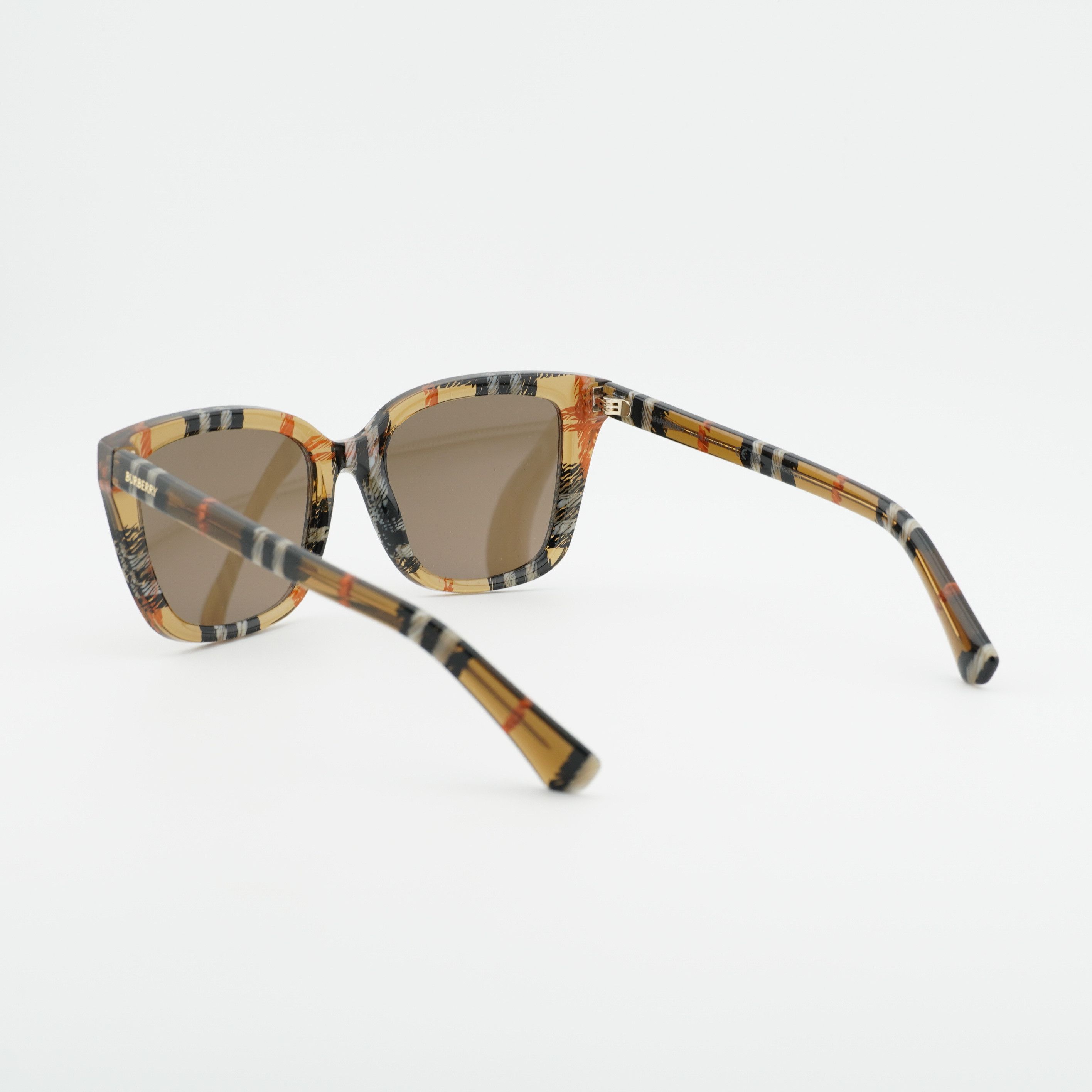 Burberry Burberry BE4487 416373 Sunglasses Brown/Vintage Check Square Size ONE SIZE - 4 Thumbnail