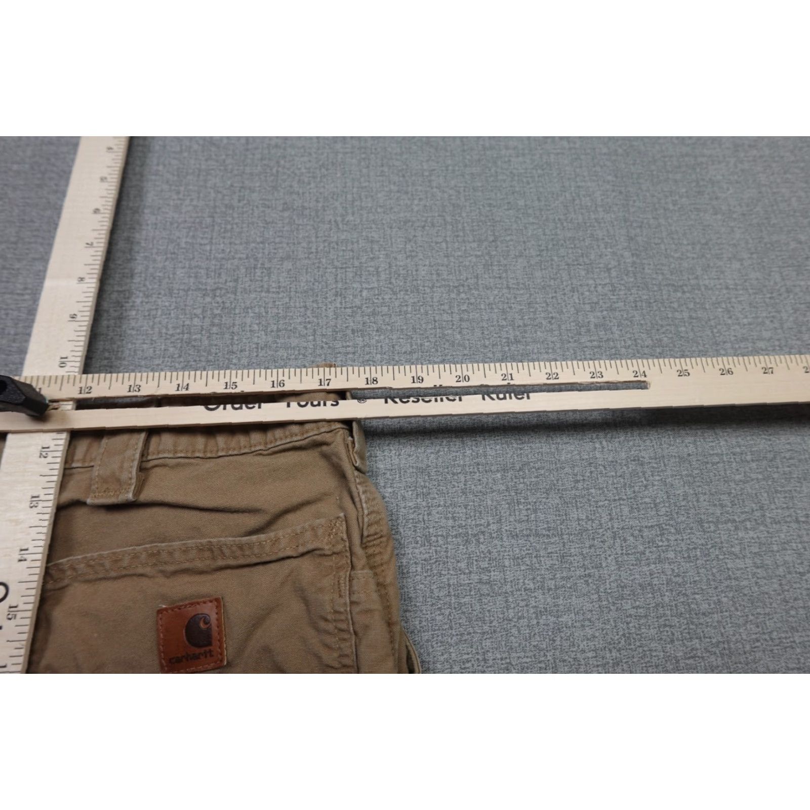 Carhartt Carhartt Mens 38 Beige Hammer Loop Cotton Work B147-DKH Short Cargo Shorts Chino Relaxed Straight Front 100% Cotton Vintage No Size US 38 / EU 54 - 5 Thumbnail
