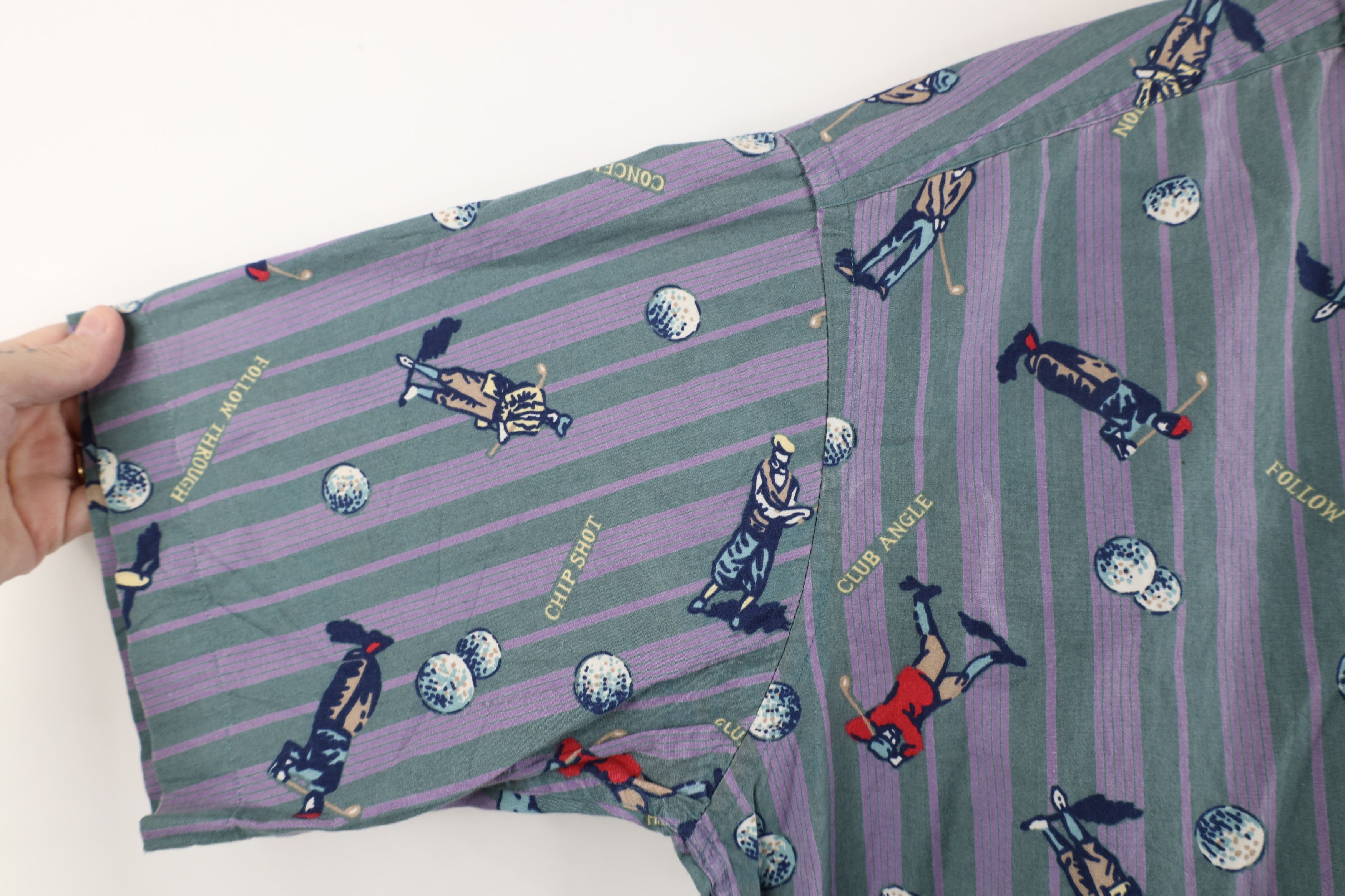 Vintage Vintage 90s Streetwear Over Print Short Sleeve Button Shirt Size US M / EU 48-50 / 2 - 7 Thumbnail