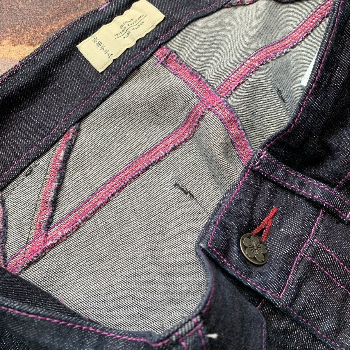 Japanese Brand Sick Toyoaki Kuwayama Sakura Hand painted Jeans Size US 31 - 13 Thumbnail
