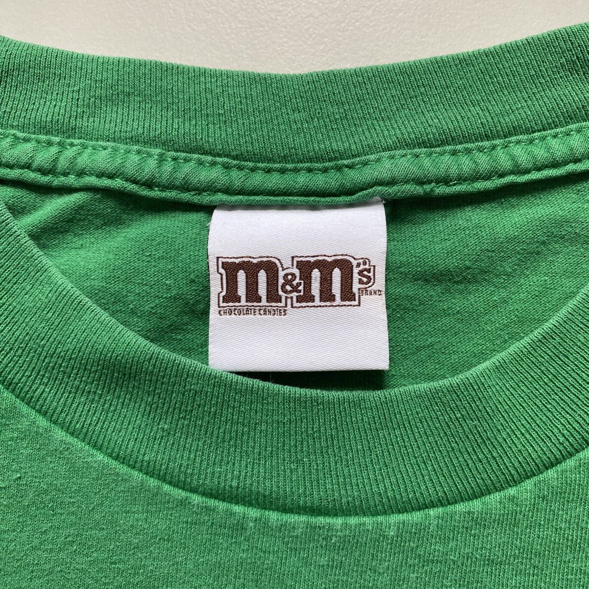 Vintage Vintage Y2K Green M&M Short Sleeve T Shirt Tee Size XL Size US XL / EU 56 / 4 - 3 Thumbnail
