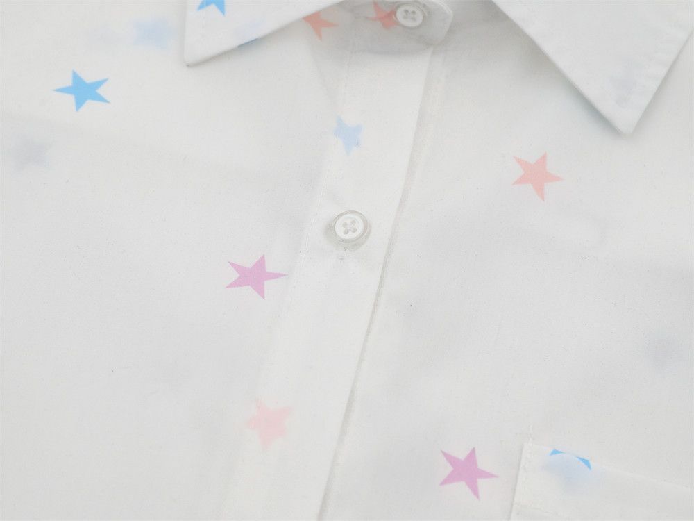 Vintage Men's loose casual star long-sleeved shirt Size US M / EU 48-50 / 2 - 4 Thumbnail