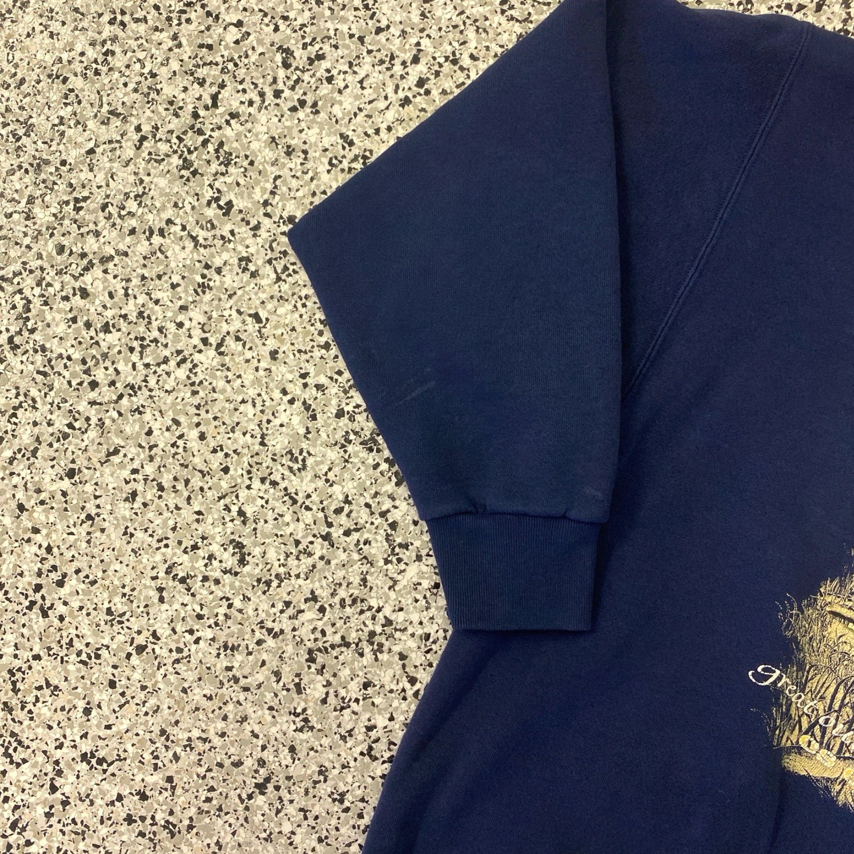 Vintage VINTAGE Golden Retriever Sweatshirt Men 2XL Blue Long Sleeve Cotton Graphic Print Pullover Size US XXL / EU 58 / 5 - 4 Thumbnail