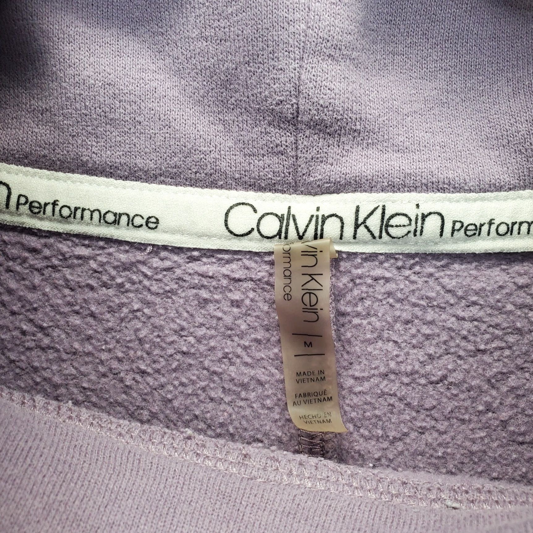 Calvin Klein Calvin Klein Womens Sweatshirt M Purple Fleece Lined Cowl Neck Pullover Long Sleeve Logo Casual Activewear Shirt Size M / US 6-8 / IT 42-44 - 6 Thumbnail
