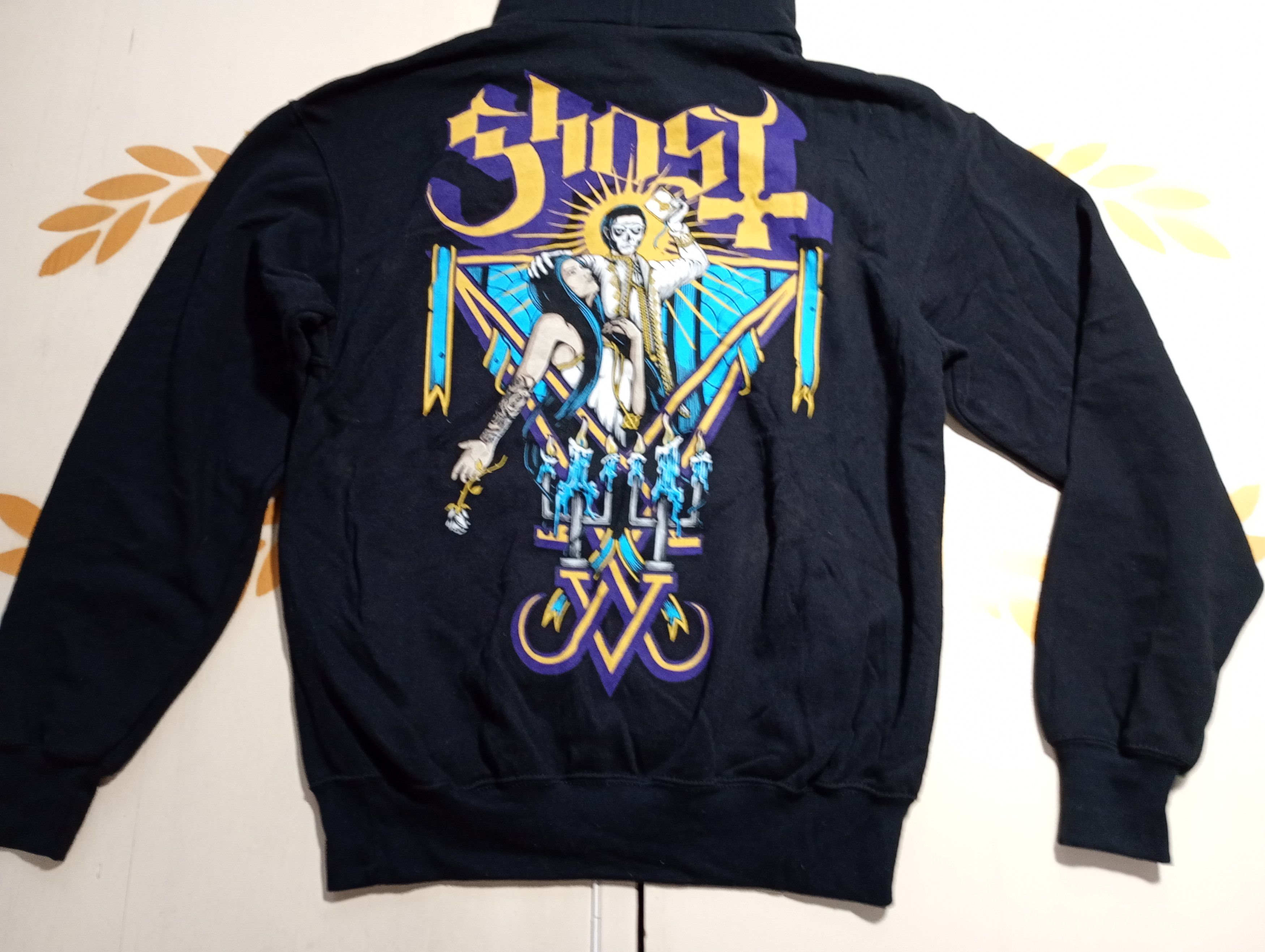 Fruit Of The Loom Ghost Band Hoodie Size US M / EU 48-50 / 2 - 9 Thumbnail