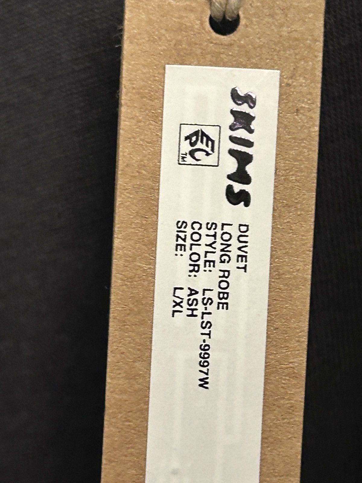 SKIMS SKIMS Cotton Duvet Robe Onyx Size L/XL New with tags Ash Size XL / US 12-14 / IT 48-50 - 4 Thumbnail