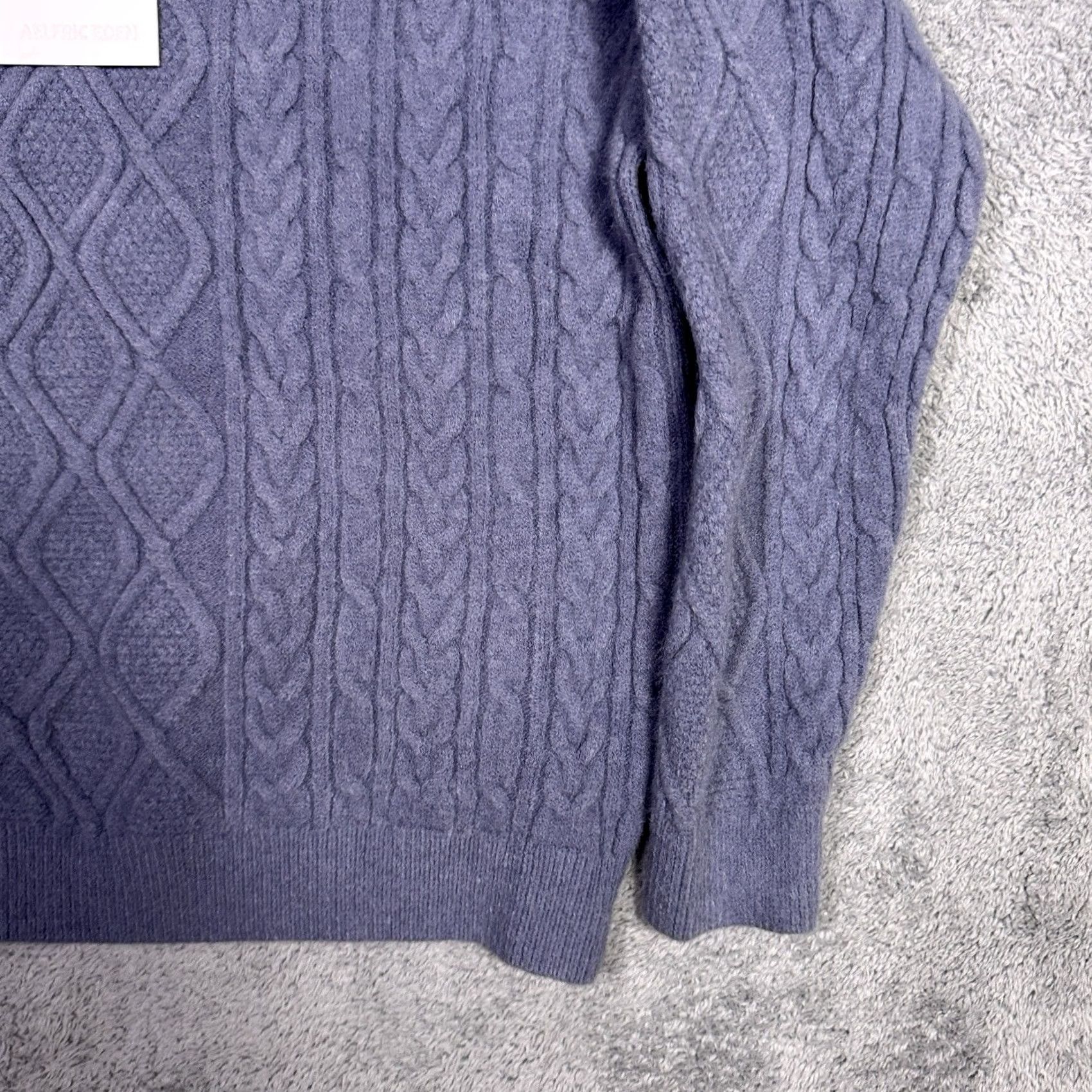 Vintage Aelfric Eden Sweater Mens L Cable-Knit Pullover Fisherman Crew Neck Blue 90s Pullover Shirt or Sweater Size US L / EU 52-54 / 3 - 3 Thumbnail