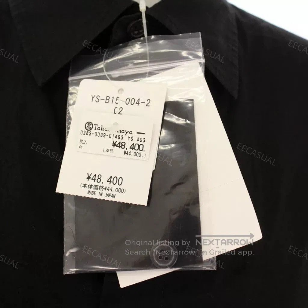 Y's Yohji Yamamoto Black Cotton Shirt. Size US M / EU 48-50 / 2 - 5 Thumbnail