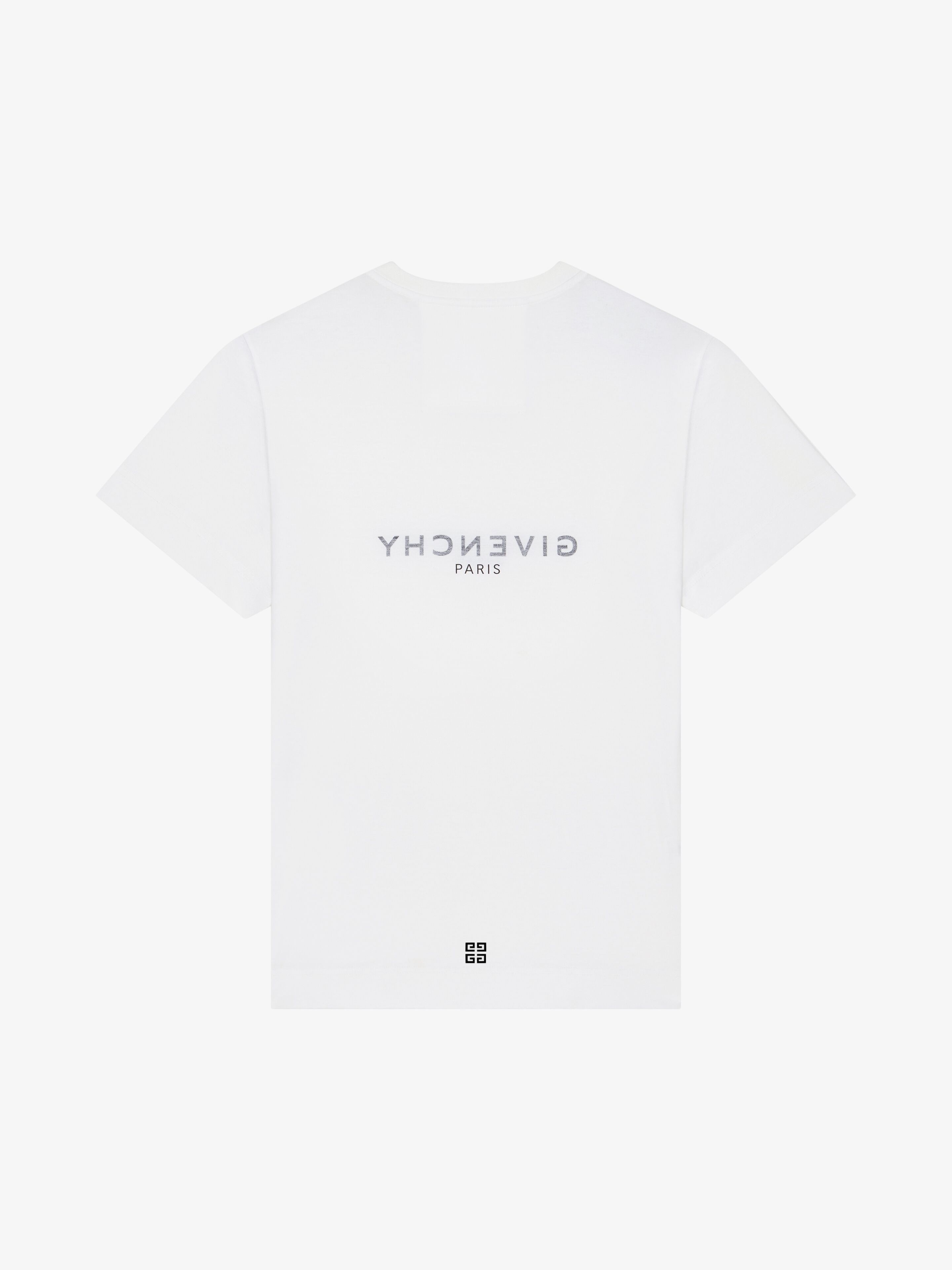 Givenchy o1w1db10326 Fitted Short Sleeve T-Shirt in White Size M / US 6-8 / IT 42-44 - 2 Thumbnail