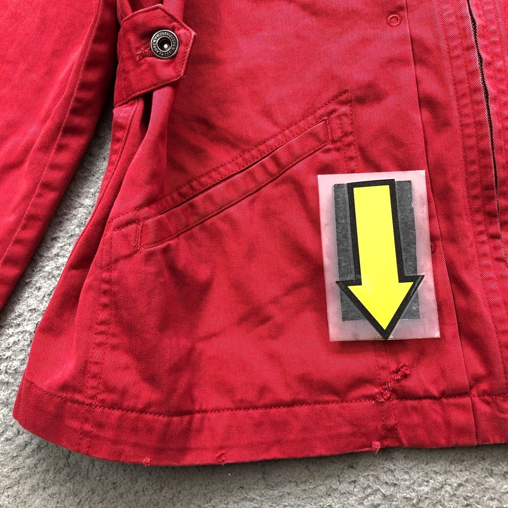 Ralph Lauren VINTAGE Ralph Lauren Glen Canyon Twill Jacket Womens Large Red Zip Pocket Lamps Size L / US 10 / IT 46 - 4 Thumbnail