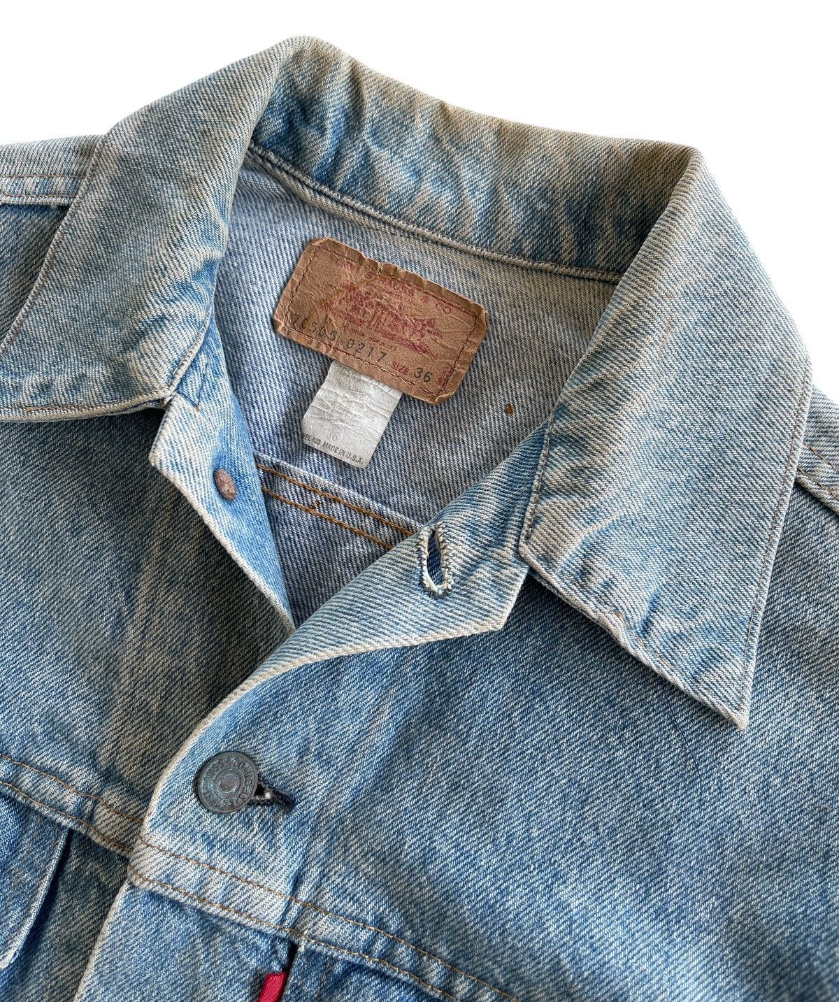 Levi's Vintage Clothing 70s Levis USA 70505-0217 Single R Trucker Jacket Size US S / EU 44-46 / 1 - 12 Thumbnail