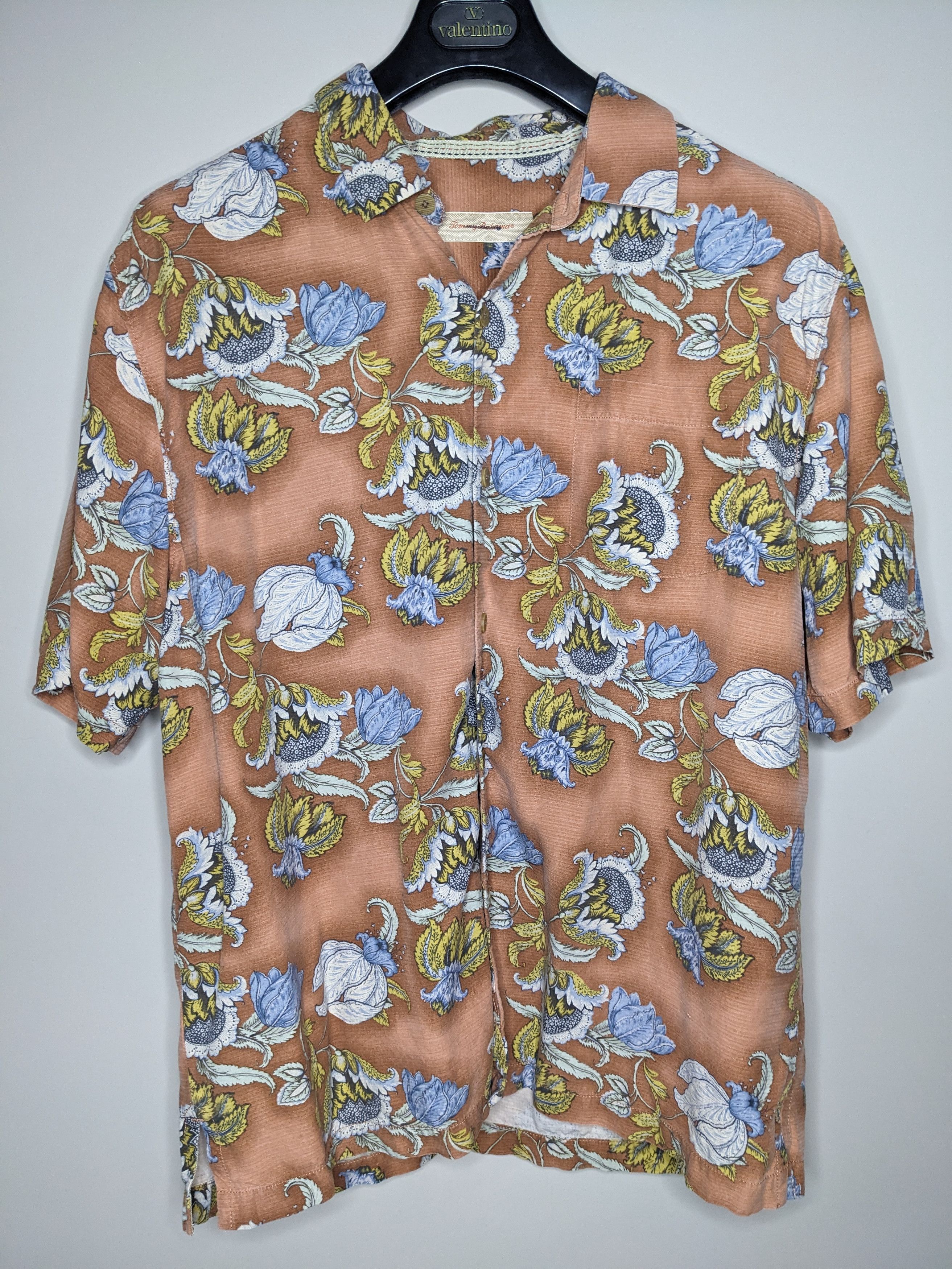 Tommy Bahama Tommy Bahama Camp Shirt Silk Floral Size Large Hawaiian Size US L / EU 52-54 / 3 - 1 Thumbnail