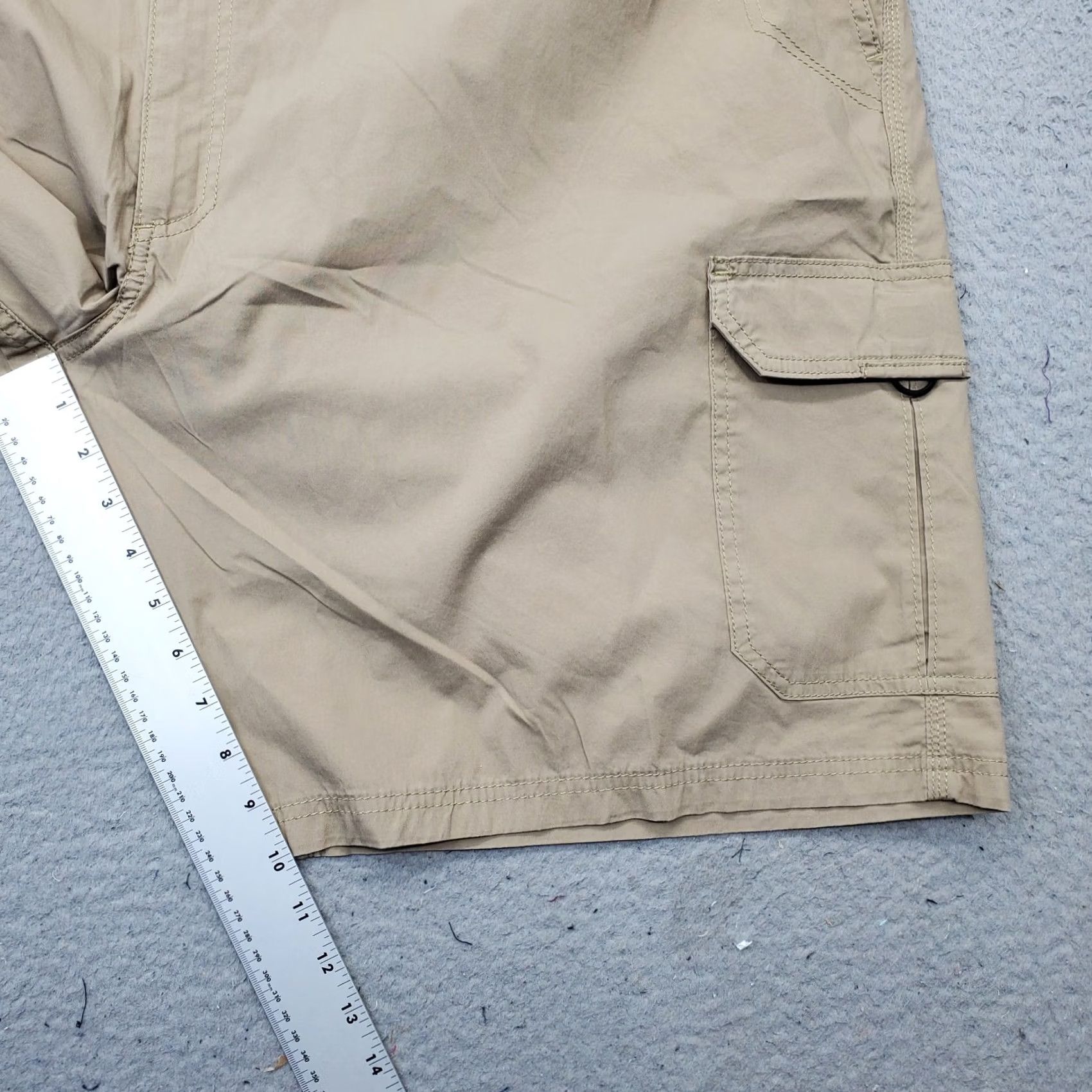 Lee Lee Mens 54 Brown Extreme Motion Cargo Shorts Relaxed Fit Waist 26.5" Inseam 10.25" Brown Cargo Pocket Cotton Shorts Size US 38 / EU 54 - 4 Thumbnail