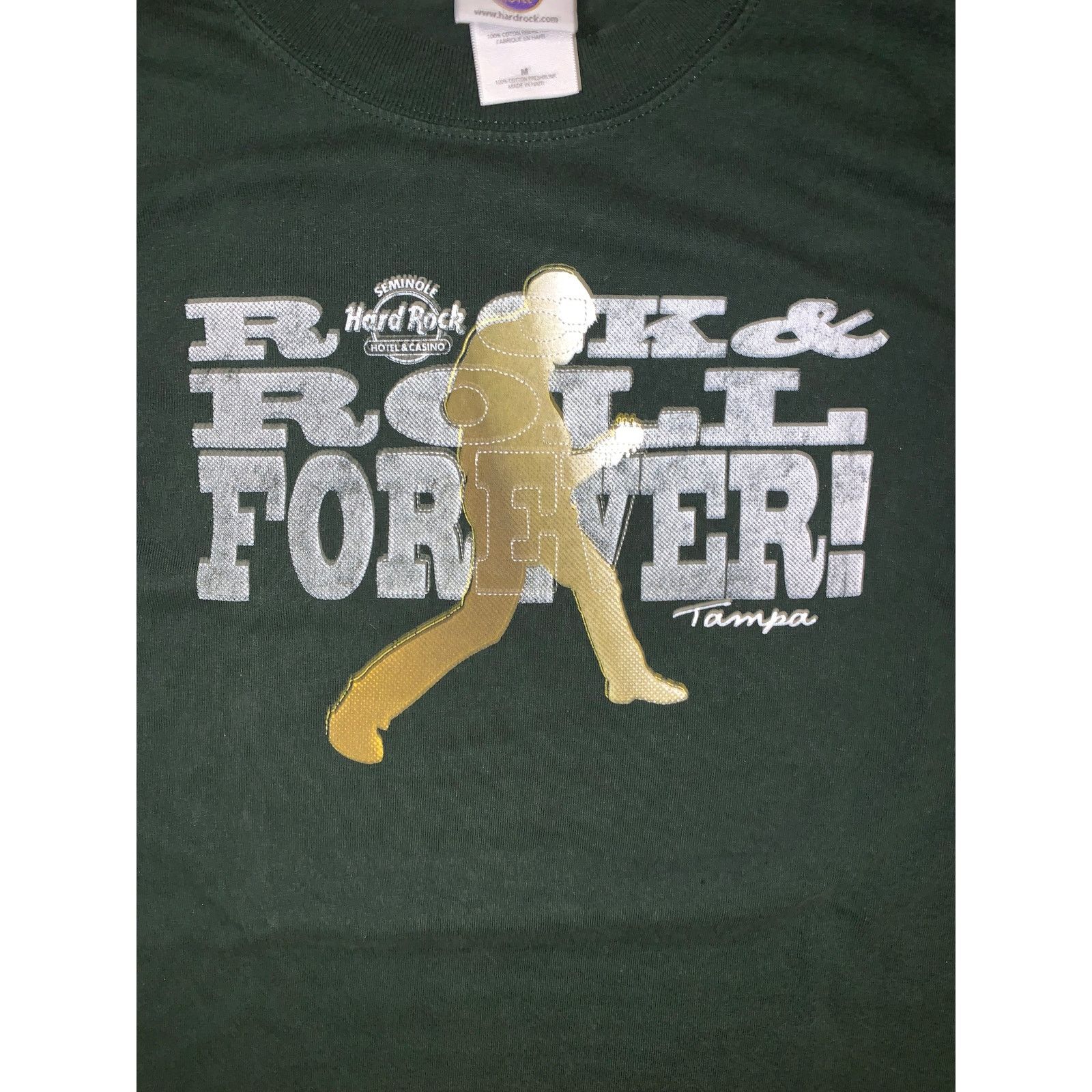 Hard Rock Cafe Hard Rock Cafe Tampa Rock & Roll Long Sleeve Green Medium Size US M / EU 48-50 / 2 - 1 Thumbnail