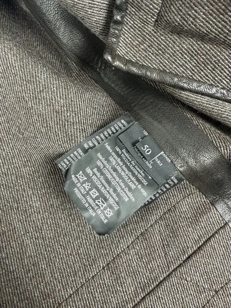 Gucci AW2011 Gucci Brown Buttoned Grained Leather Jacket Size US M / EU 48-50 / 2 - 12 Thumbnail