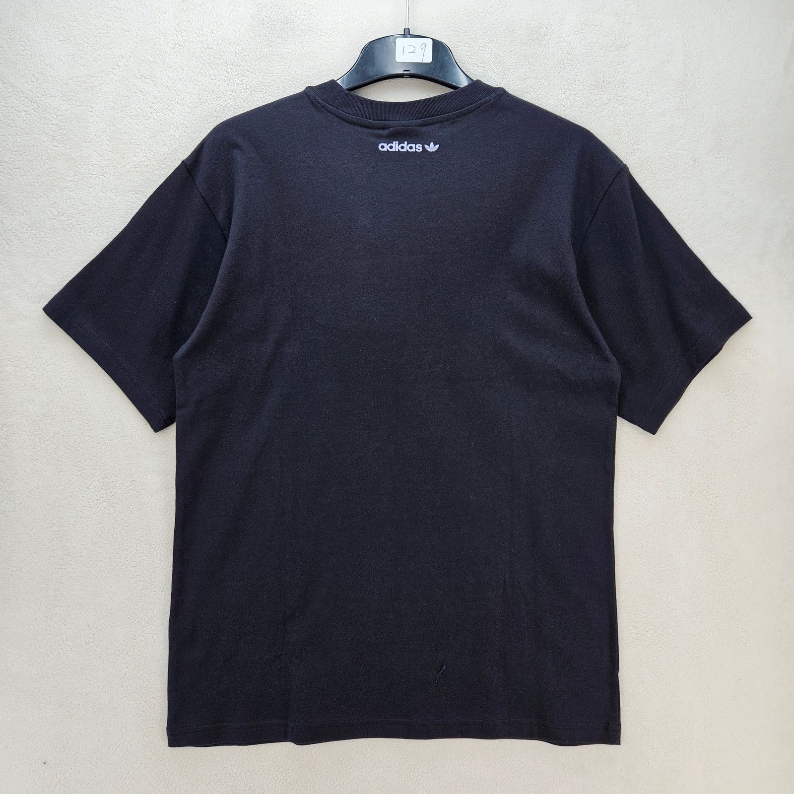 Adidas ADIDAS ORIGINAL MEN'S SMALL BLACK SMILEY LAVENDER PRINT TEE Size US S / EU 44-46 / 1 - 6 Thumbnail
