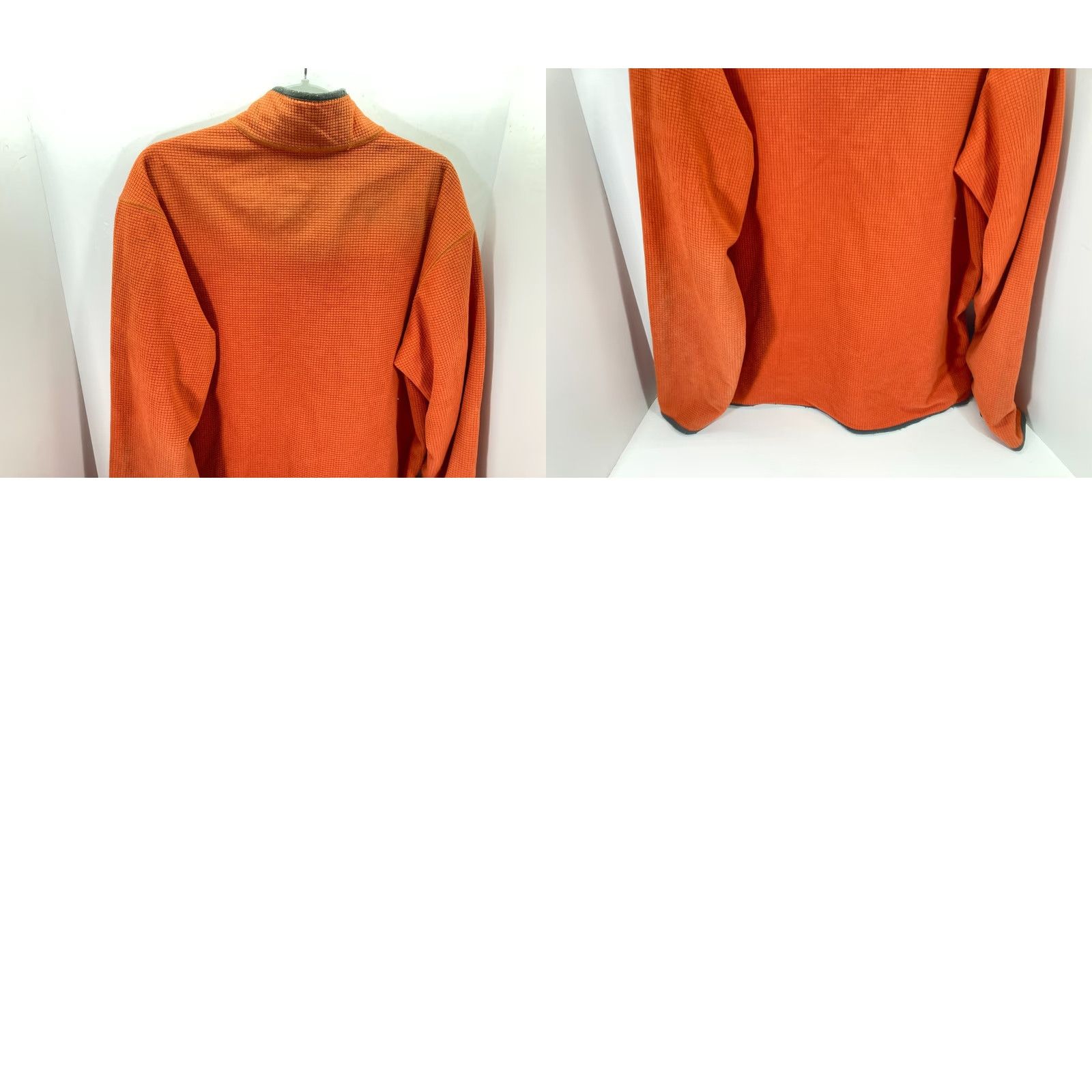 Eddie Bauer VINTAGE Eddie Bauer Pullover Sweater Mens L Orange Waffle Grid 1/4 Zip Outdoor Logo Size US L / EU 52-54 / 3 - 9 Thumbnail