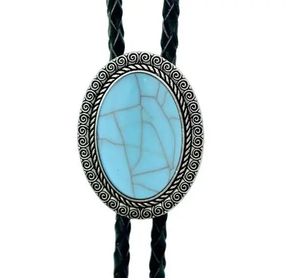 Cowboy Equipment Hikaru x Akira Lucky Charm Agate Gem Pendant Bolo Tie Size ONE SIZE - 6 Thumbnail