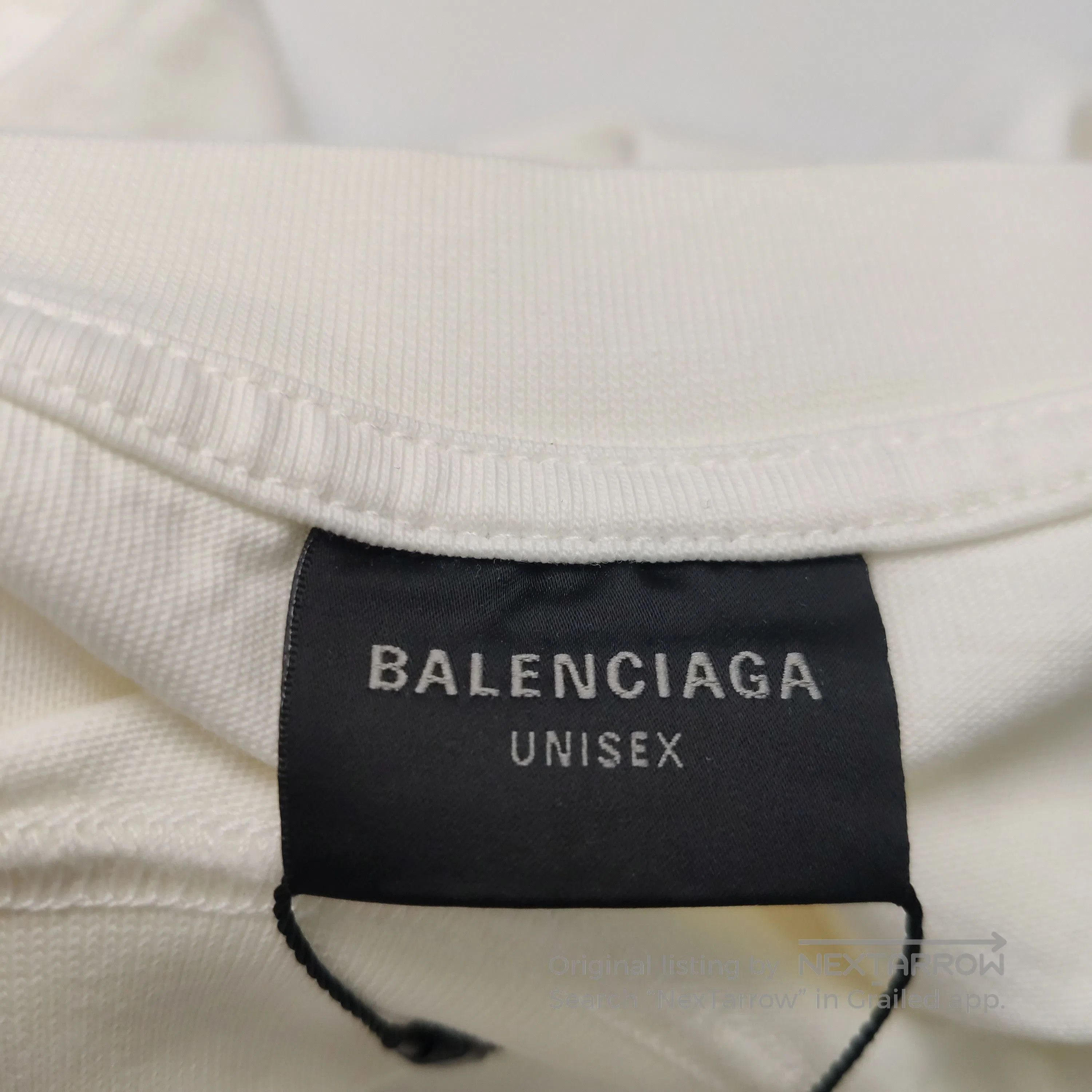 Balenciaga Balenciaga XS Cotton 'CHAMPS ELYSEES' Crew Neck T-Shirt. Size US XS / EU 42 / 0 - 2 Thumbnail
