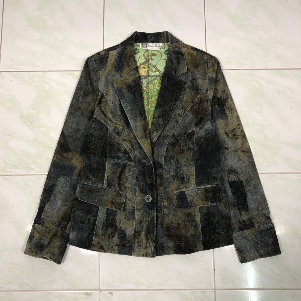 Japanese Brand 📌Vintage Suede Leather Jacket Montsoie Blanket Issey Miyake Size US M / EU 48-50 / 2 - 1 Thumbnail