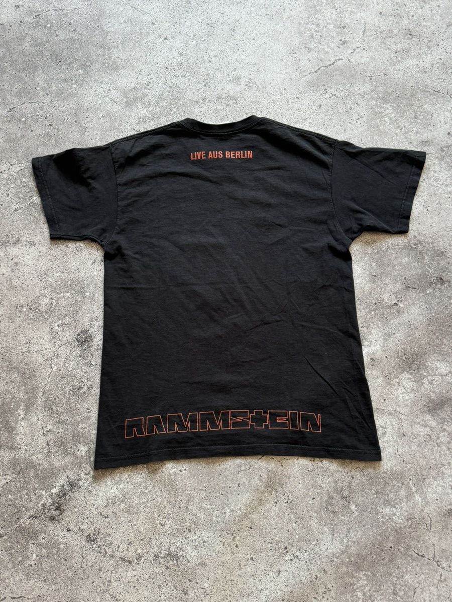 Band Tees 🔥VINTAGE RAMMSTEIN 00’s LIVE AUS BERLIN FLAME T-SHIRT Size US M / EU 48-50 / 2 - 6 Thumbnail