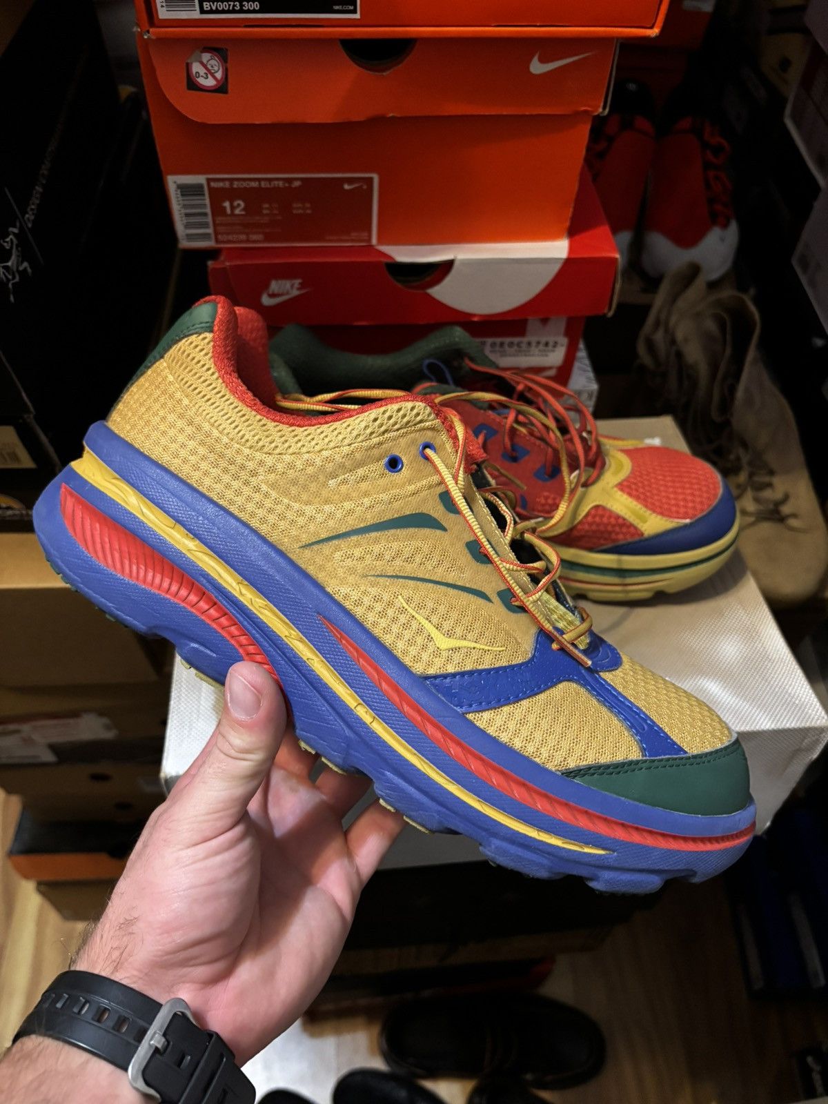 Engineered Garments × Hoka Hoka One One x Engineered Garments Bondi B Multicolor Size US 11 / EU 44 - 1 Thumbnail