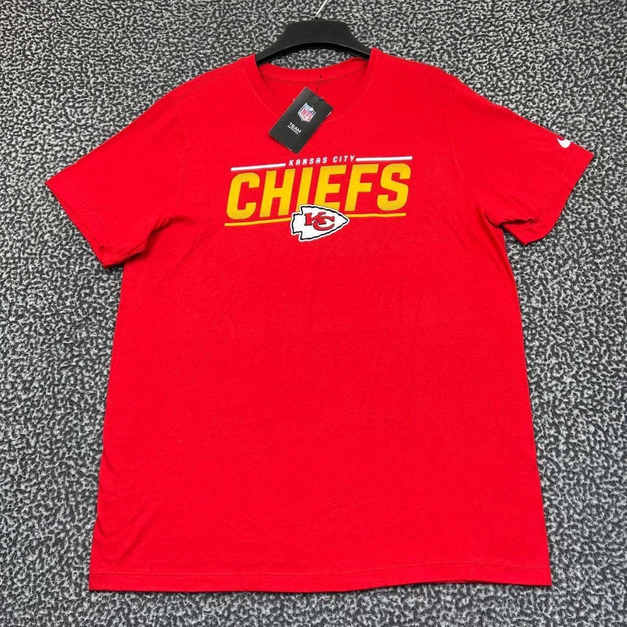 Nike Nike Shirt Men Red Kansas City Chiefs Crew Neck Cotton New L Size US L / EU 52-54 / 3 - 1 Thumbnail