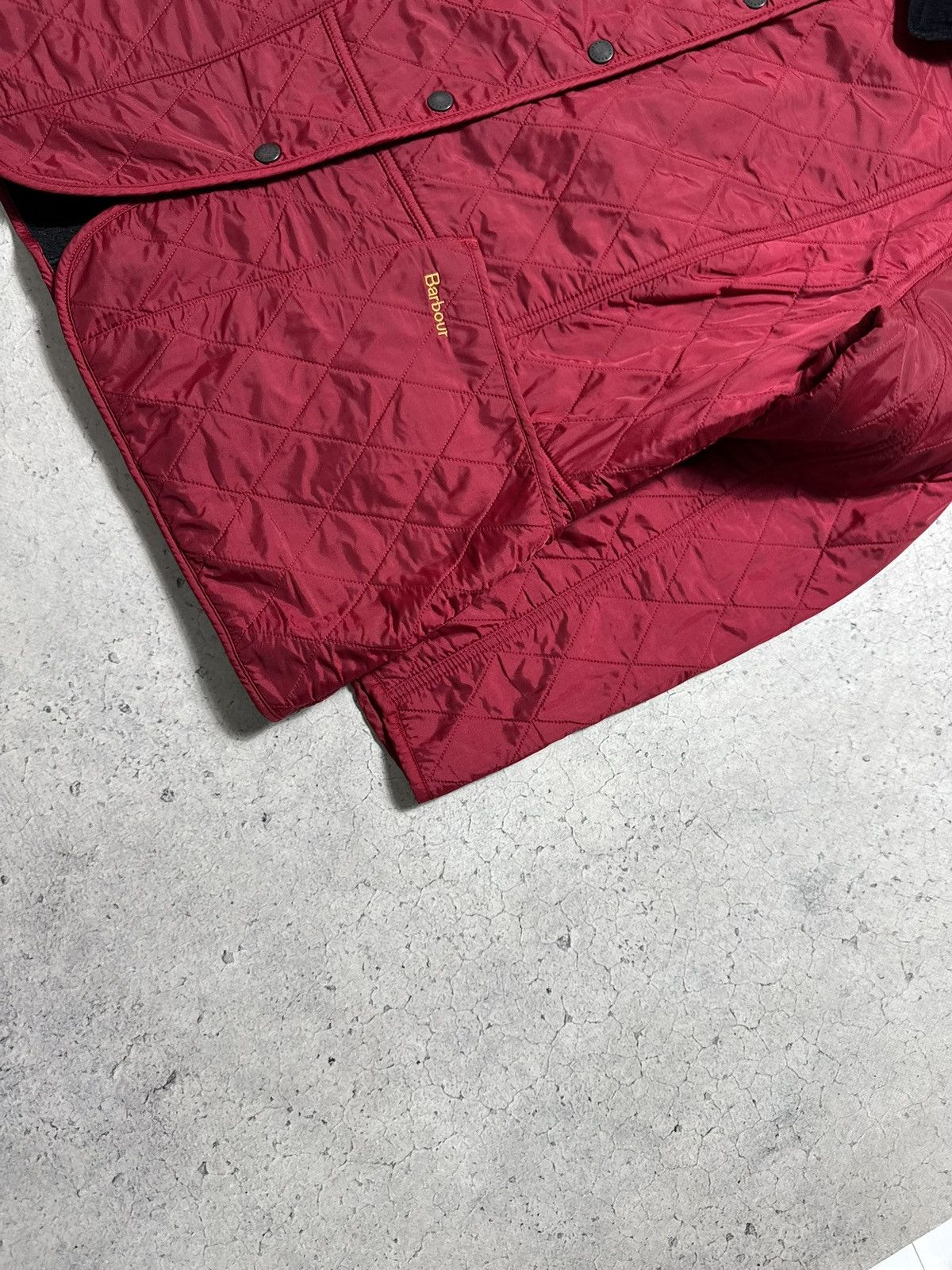 Barbour Barbour Women’s Quilted Liddesdale Red Jacket Size UK 18 Size XL / US 12-14 / IT 48-50 - 4 Thumbnail