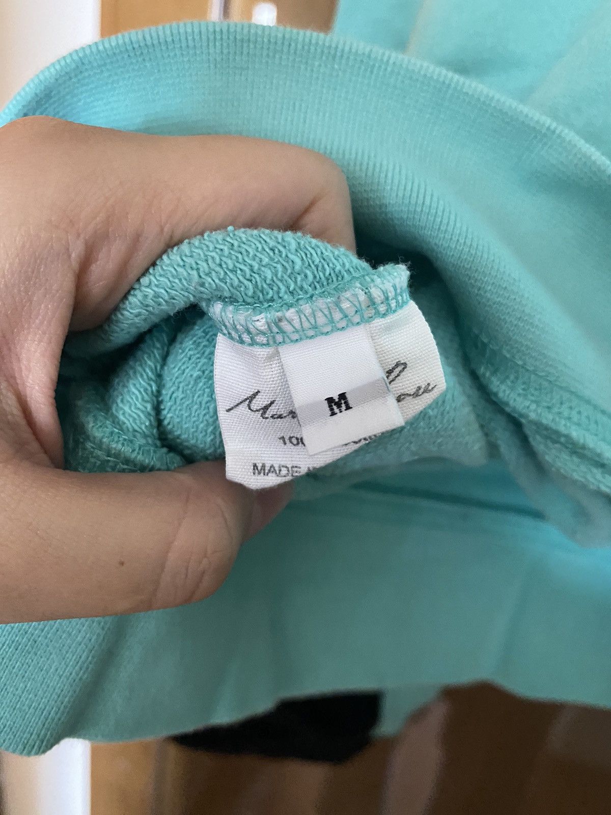 Martine Rose Crewneck Black and mint green Size US M / EU 48-50 / 2 - 5 Thumbnail