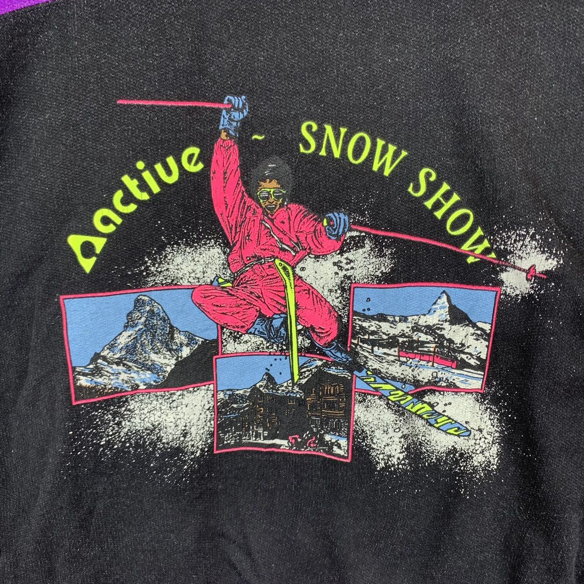 Vintage VINTAGE SKIWEAR ACTIVE SNOW SHOW HALF ZIP SWEATER Size US M / EU 48-50 / 2 - 5 Thumbnail
