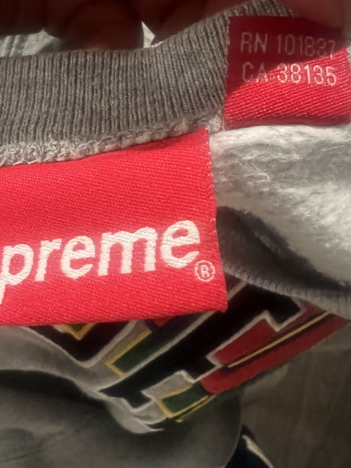 Supreme Supreme Stacked embroidered crewneck (Large) Size US L / EU 52-54 / 3 - 6 Thumbnail