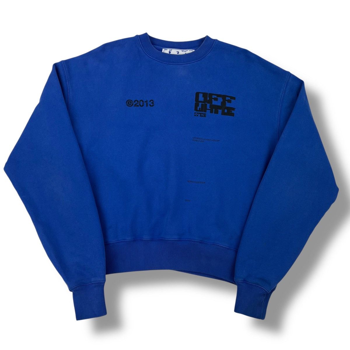 Off-White Off-White Tech Marker Arrows Blue Sweatshirt Size US S / EU 44-46 / 1 - 3 Thumbnail