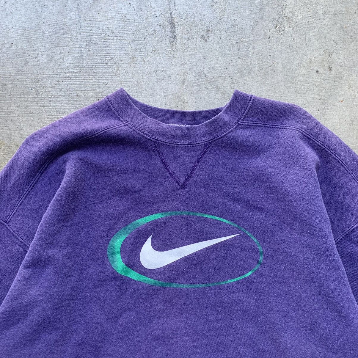 Nike Vintage Nike center swoosh essential crewneck sweatshirt Size US M / EU 48-50 / 2 - 3 Thumbnail