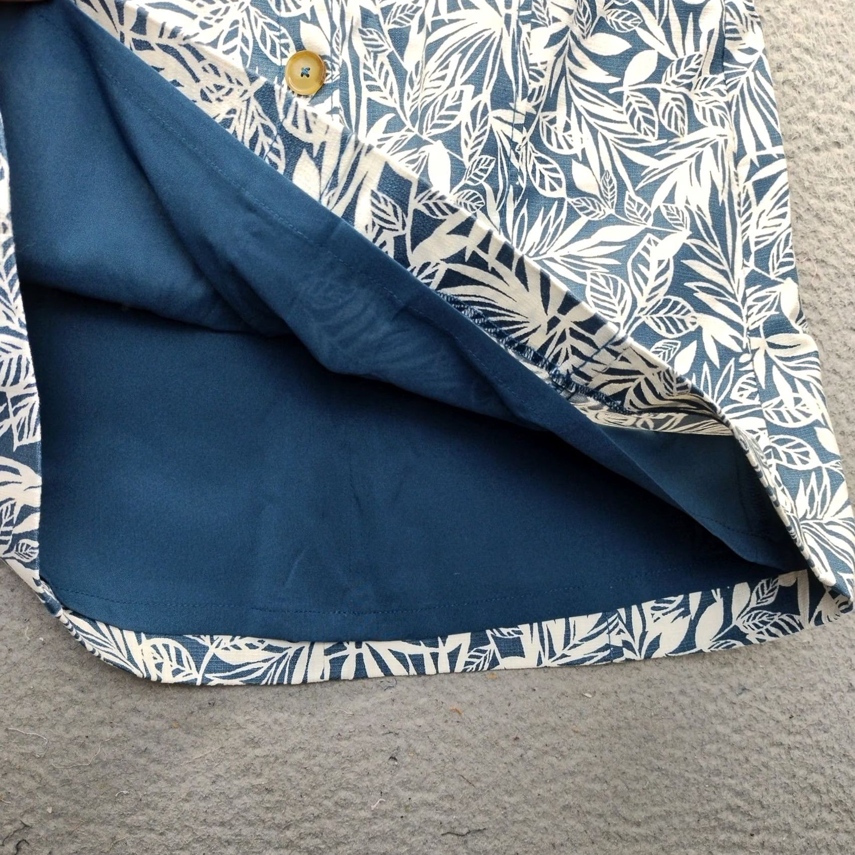 Loft LOFT Womens Skirt 6 A-Line Leaf Print Multicolor Cotton With Stretch Lined Button Zip Front Back Female Size 6 Short NWT Size 28" / US 6 / IT 42 - 7 Thumbnail