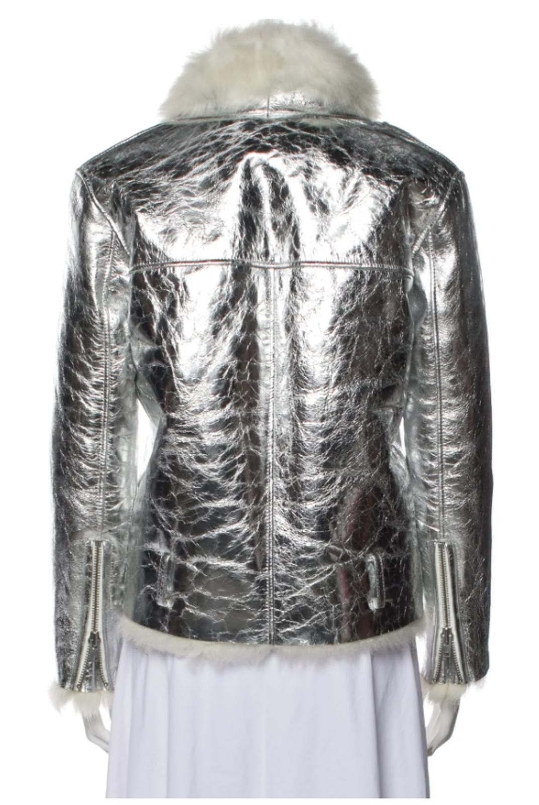 Iro Iro Shearling MANTAA Printed Fur Jacket Size: XS | US2 Size XS / US 0-2 / IT 36-38 - 3 Thumbnail