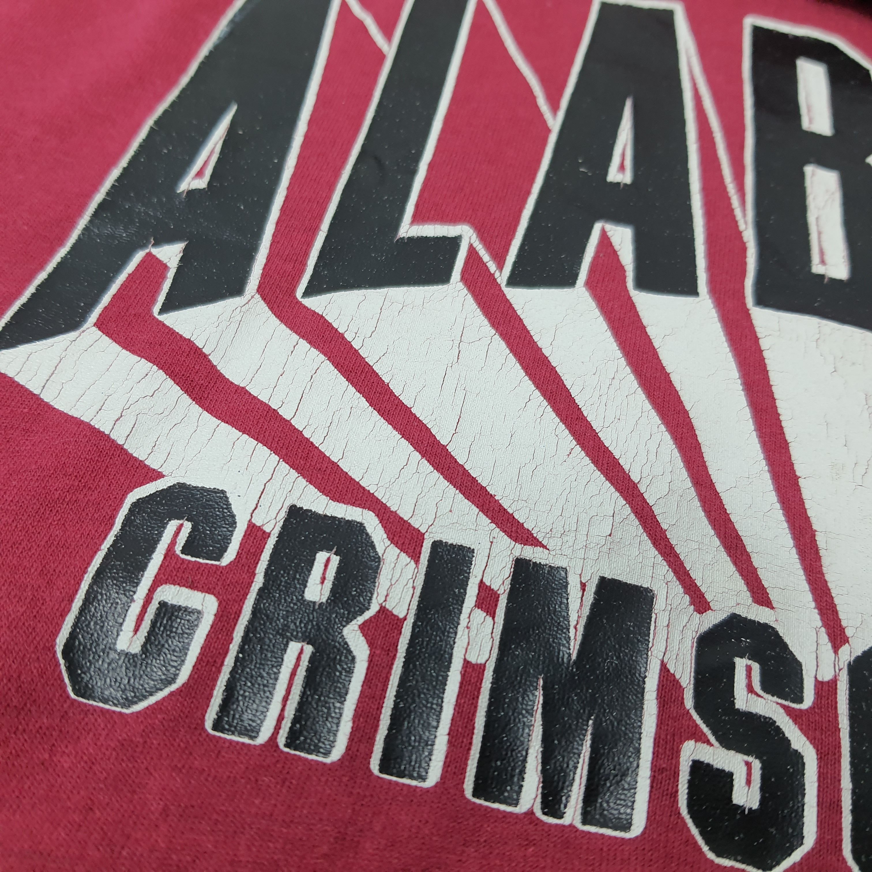 Vintage Vtg 90s Alabama Crimson Tide Tshirt Single Stitch C285N45 Size US L / EU 52-54 / 3 - 9 Thumbnail