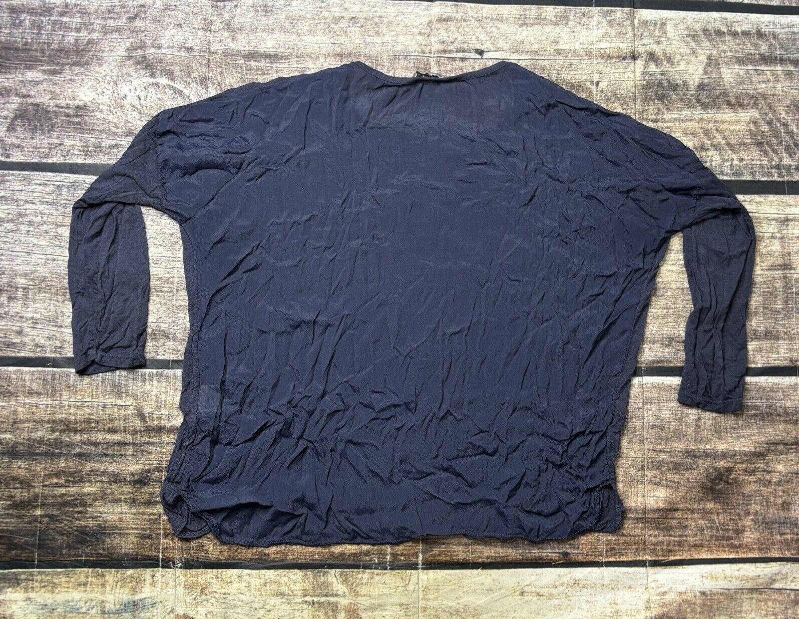 Isamu Katayama Backlash Baci Top Women's M/L Italy Made Silk Cotton Blend Blouse Size L / US 10 / IT 46 - 4 Thumbnail