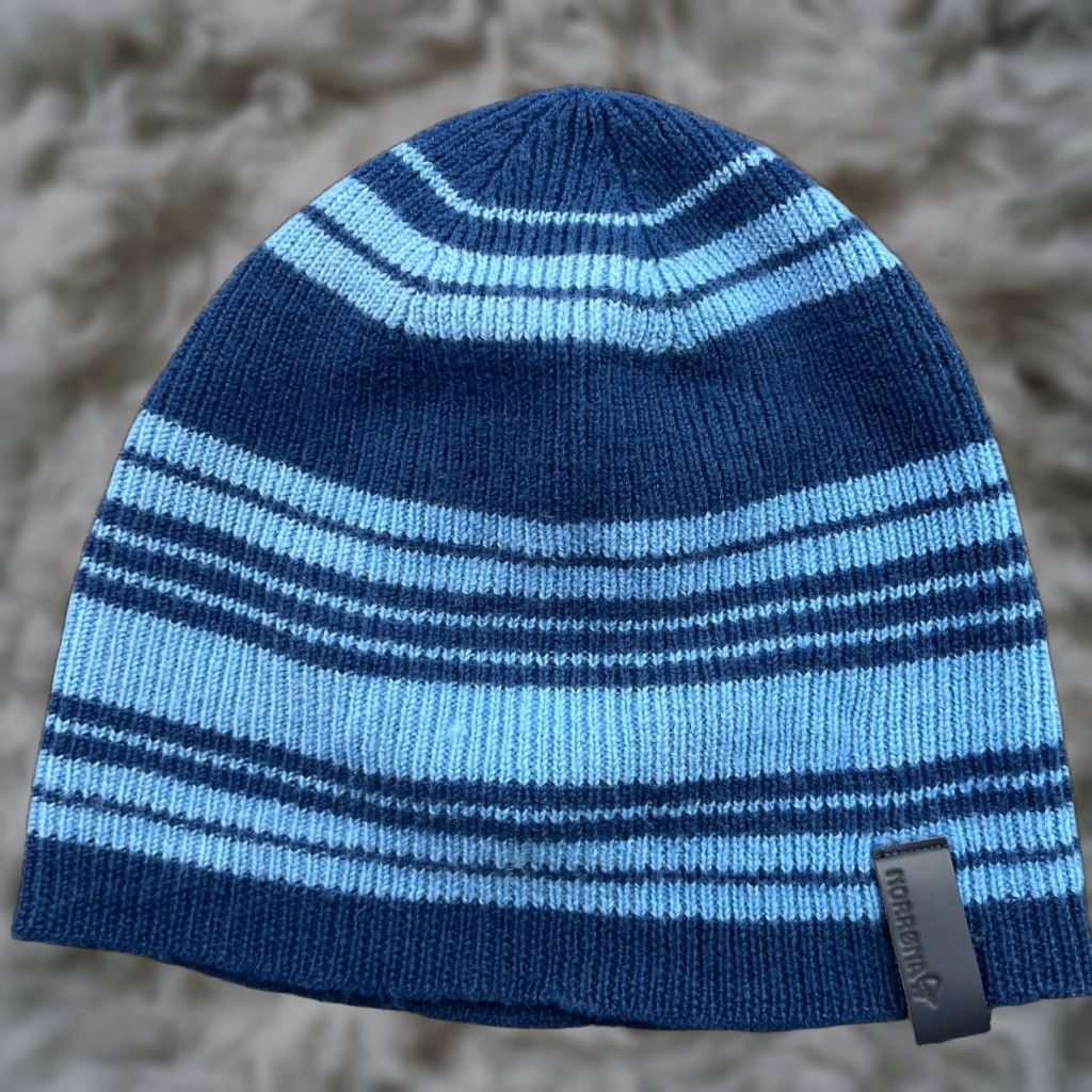 Vintage Norrona /29 Light Weigh Beanie Hat 100% Merino Wool One Size Blue Lightweight Beanie Unisex Adults Mens Womens Size ONE SIZE - 1 Thumbnail